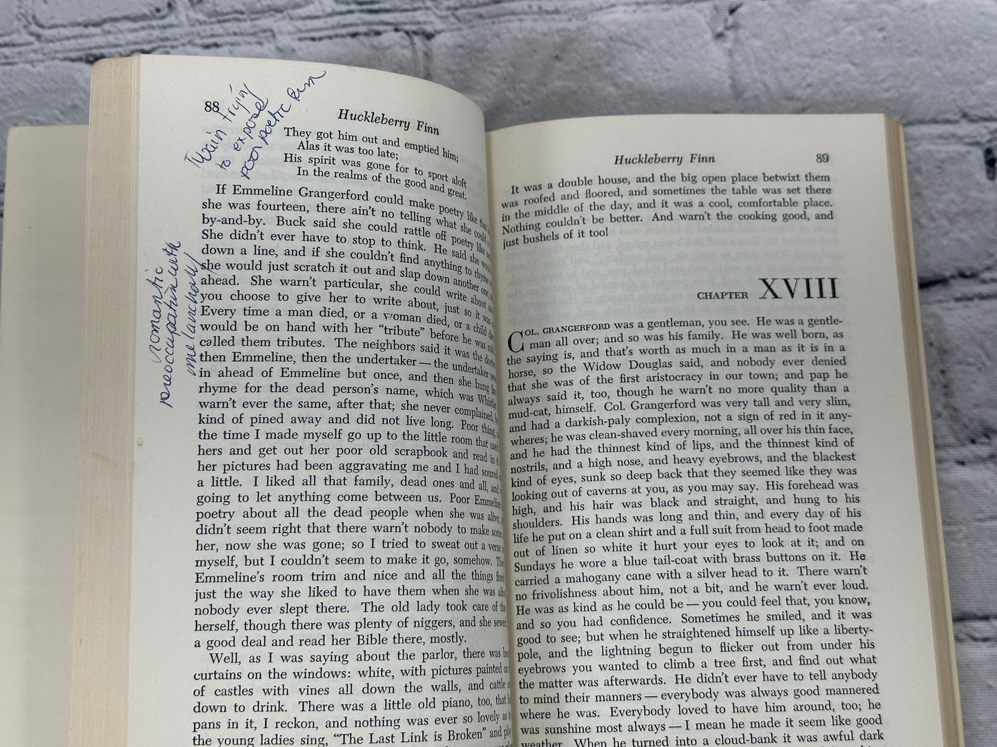 Adventures Of Huckleberry Finn by Mark Twain [Riversides Edition · A15 · 1958]