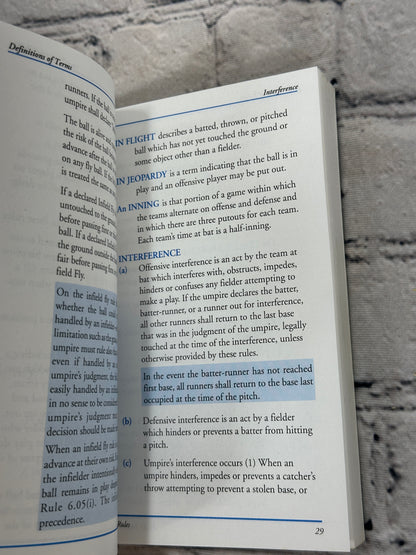 Official Rules of Major League Baseball [1994]