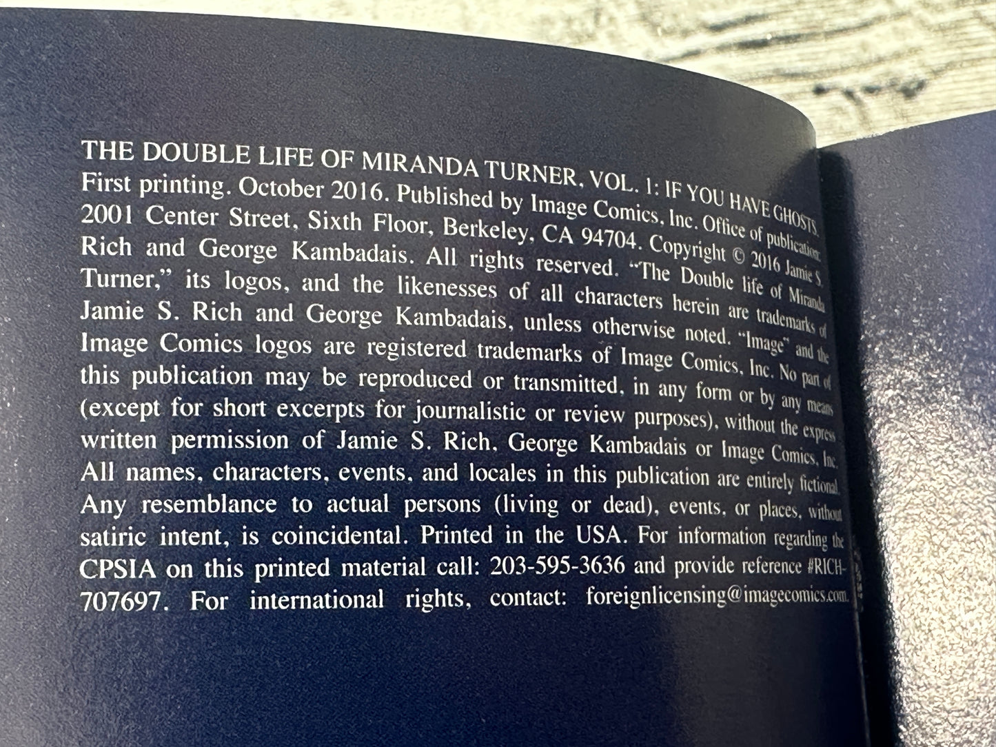 The Double Life of Miranda Turner Volume 1 by Rich & Kambadais [2001]