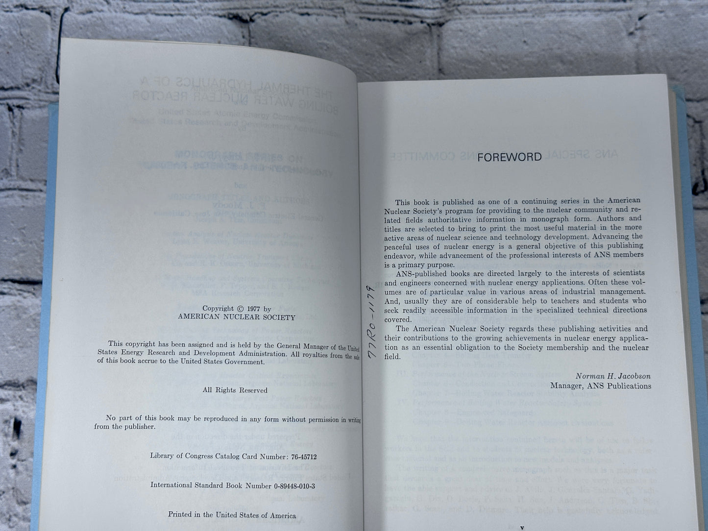 Thermal Hydraulics Of A Boiling Water Nuclear Reactor by Lahey & Moody [1977]