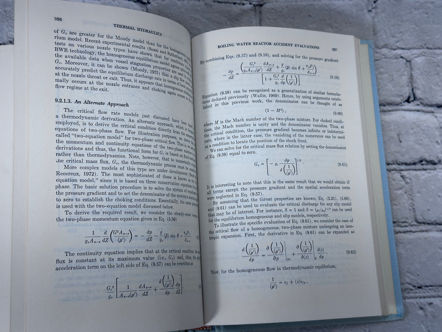 Thermal Hydraulics Of A Boiling Water Nuclear Reactor by Lahey & Moody [1977]