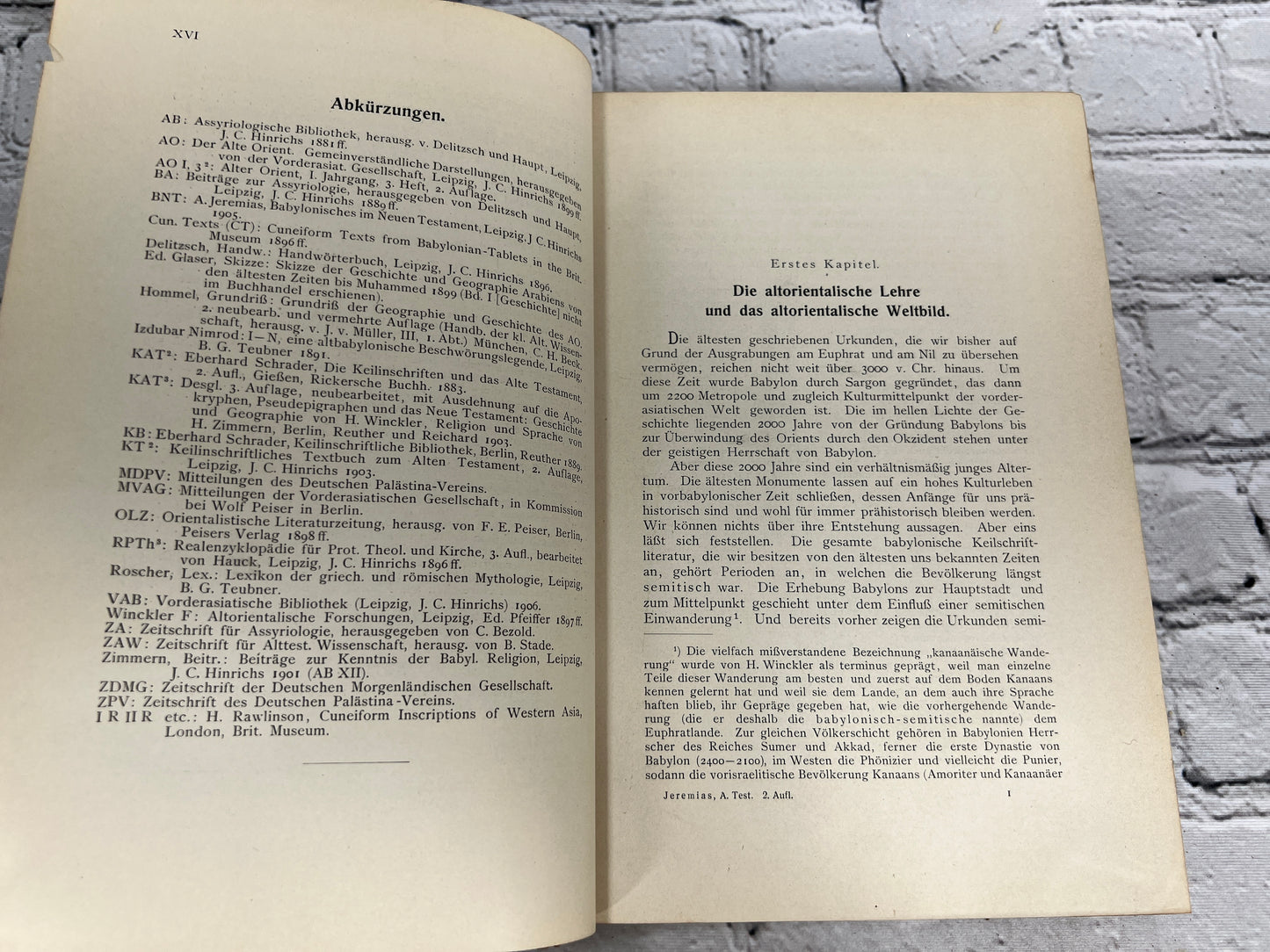 Das Alte Testament im Lichte des Alten Orients by Alfred Jeremias [1906]