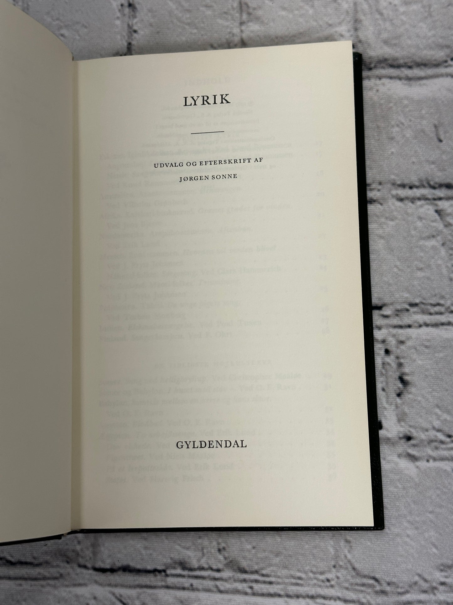 Lyrik (Poetry) [1967 · Gyldendals Bibliotek · Danish]