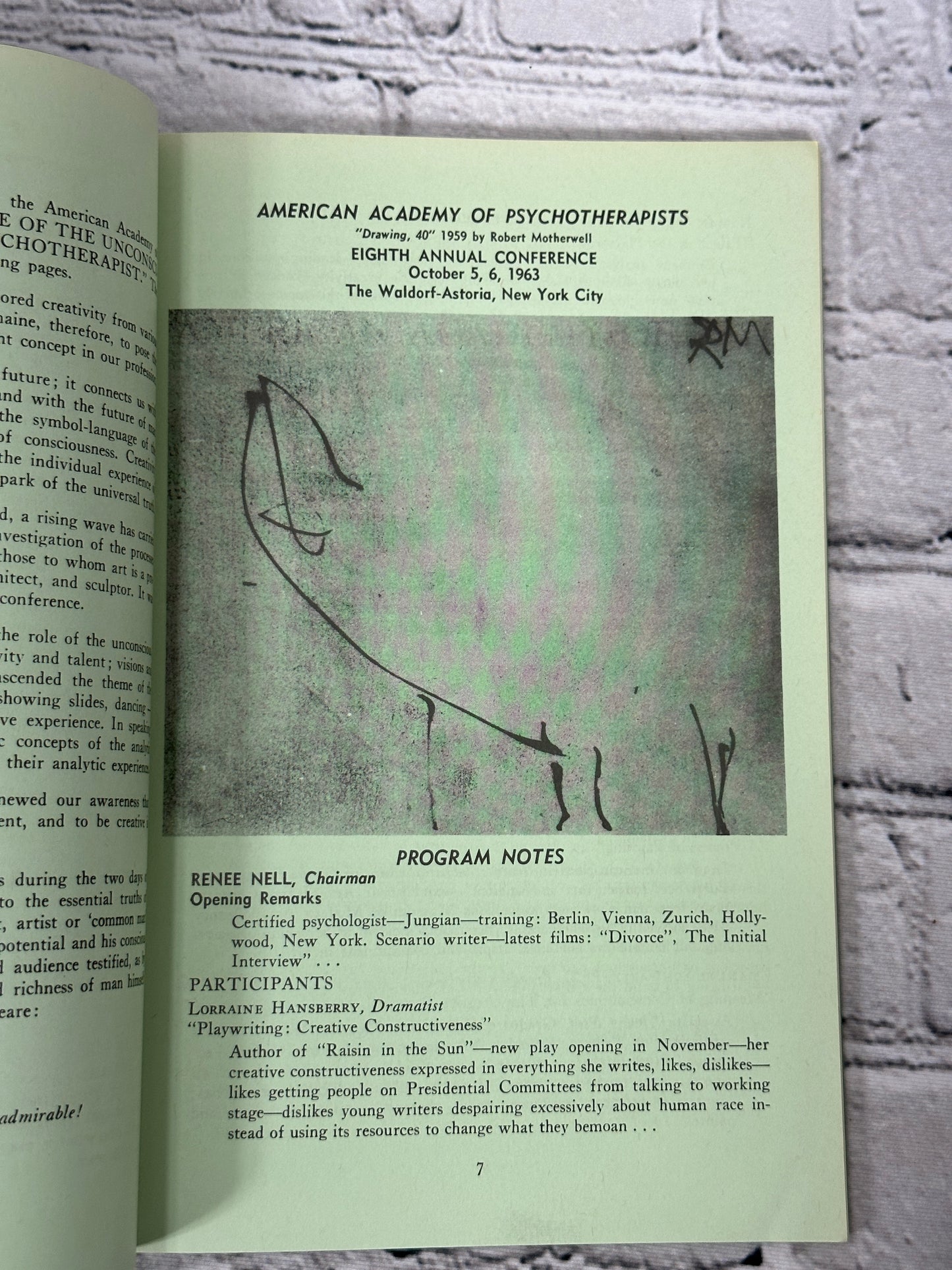 Annals of Psychotherapy Vol 5,No. 1: The Creative Use of the Unconscious..[1964]