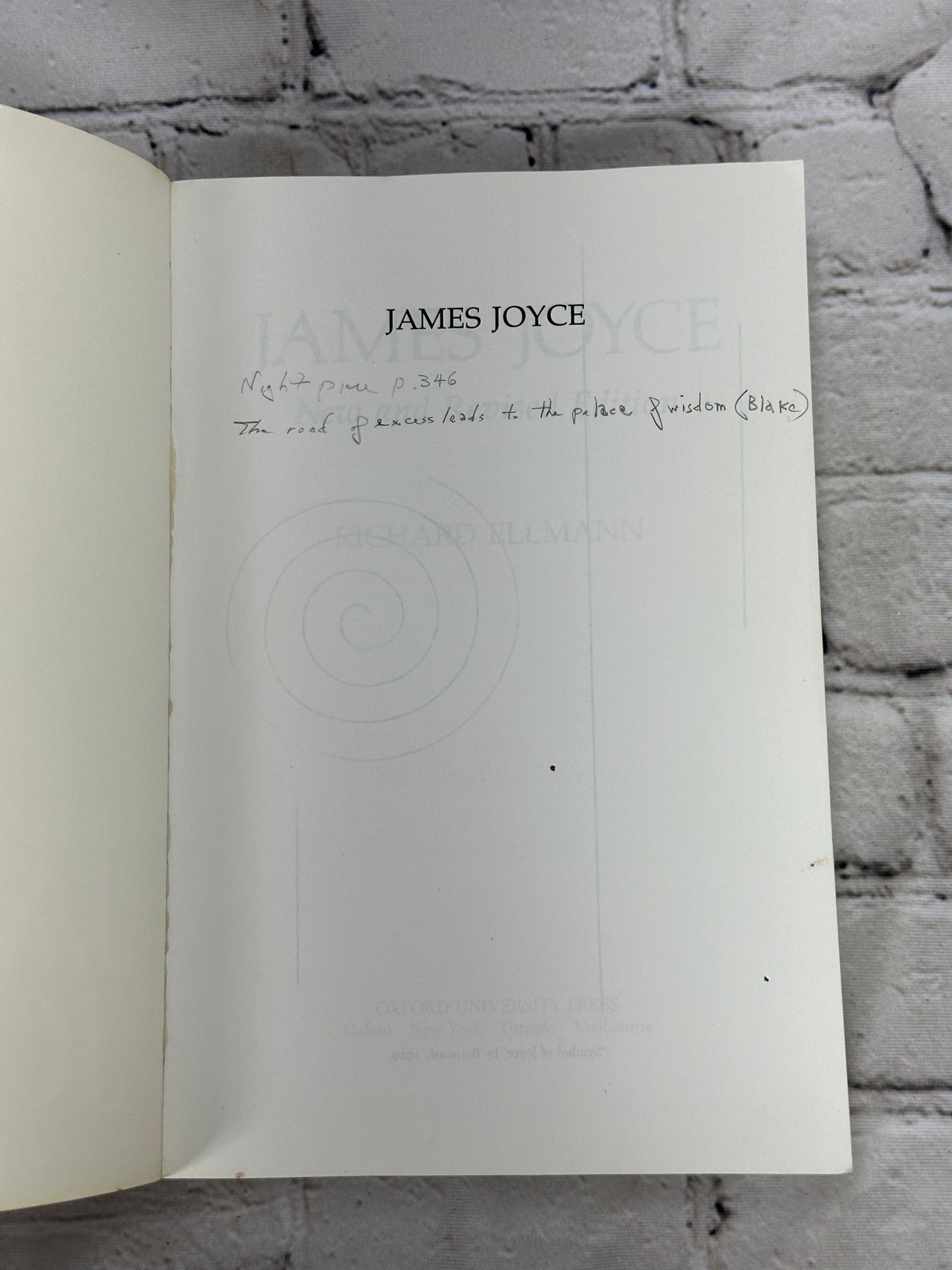 James Joyce by Richard Ellmann [1983]