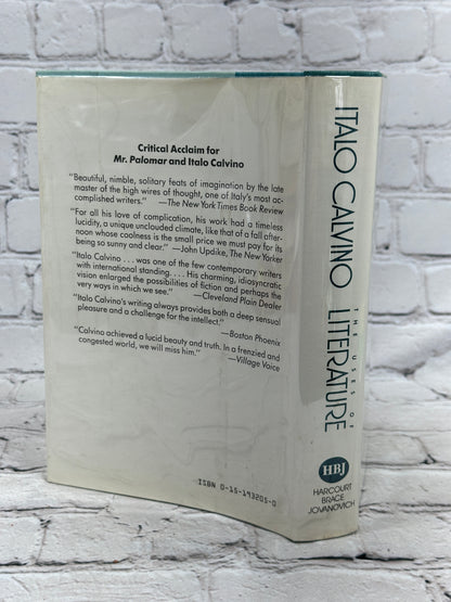 The Uses of Literature: Essays by Italo Calvino [1st U.S Ed. · 1st Print · 1986]