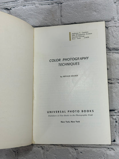 Color Photography Techniques by Arthur Kramer [1958]