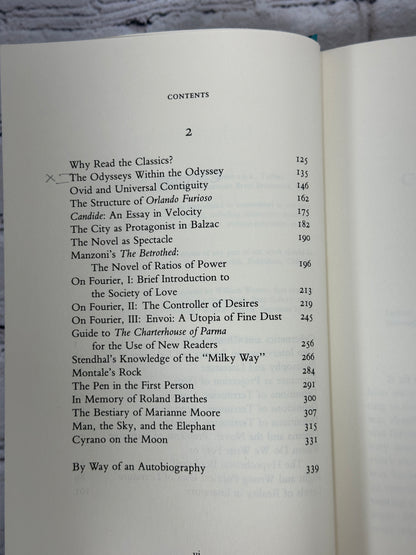 The Uses of Literature: Essays by Italo Calvino [1st U.S Ed. · 1st Print · 1986]