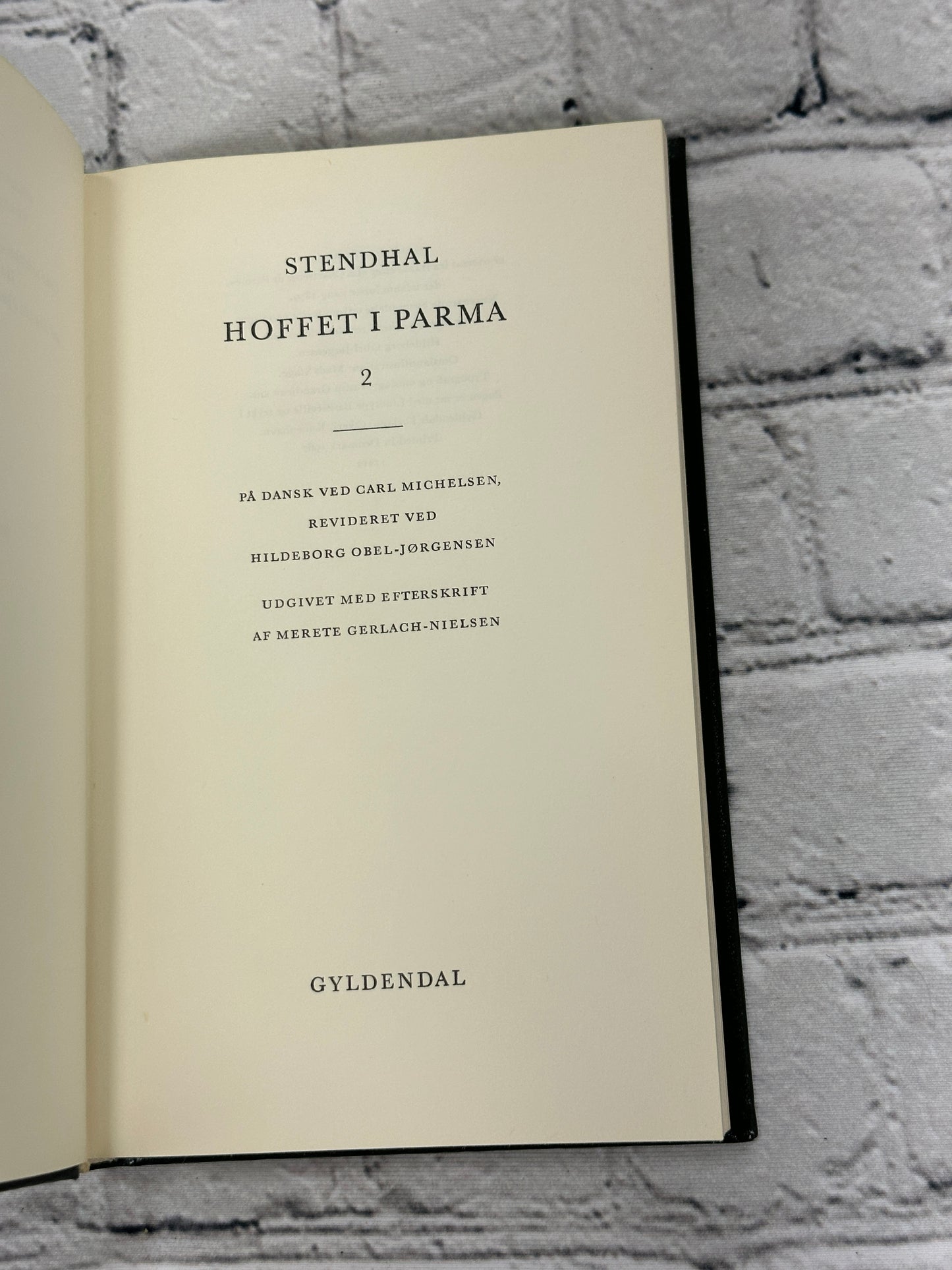 Hoffet I Parma Chartreuse of Parma Stendhal [1967 · Gyldendals Bibliotek · Danish]