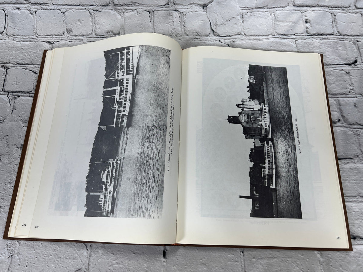Old Albany Volumes 1, 2 and 3 by Morris Gerber, 1970-1972 Morris Gerber hardcover - interior spread of steamboat photographs