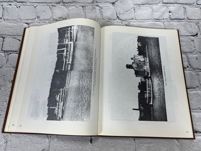 Old Albany Volumes 1, 2 and 3 by Morris Gerber, 1970-1972 Morris Gerber hardcover - interior spread of steamboat photographs