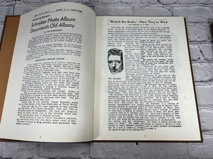 Old Albany Volumes 1, 2 and 3 by Morris Gerber, 1970-1972 Morris Gerber hardcover - interior spread of Times-Union articles