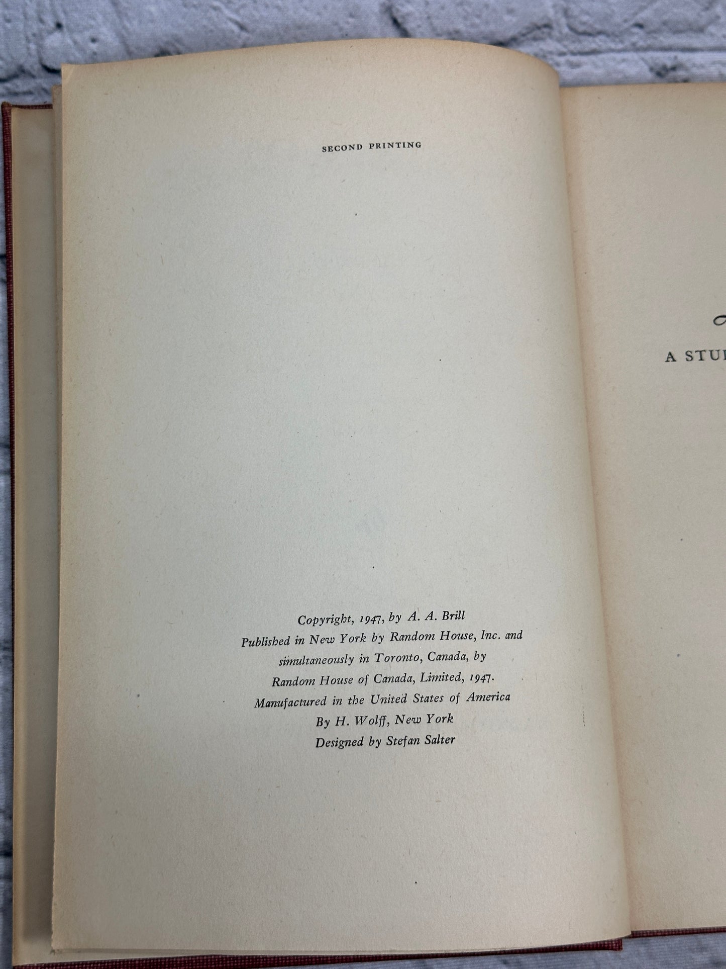 Leonardo Da Vinci A Study In Psychosexuality Sigmund Freud [ 1947 · 2nd Print]