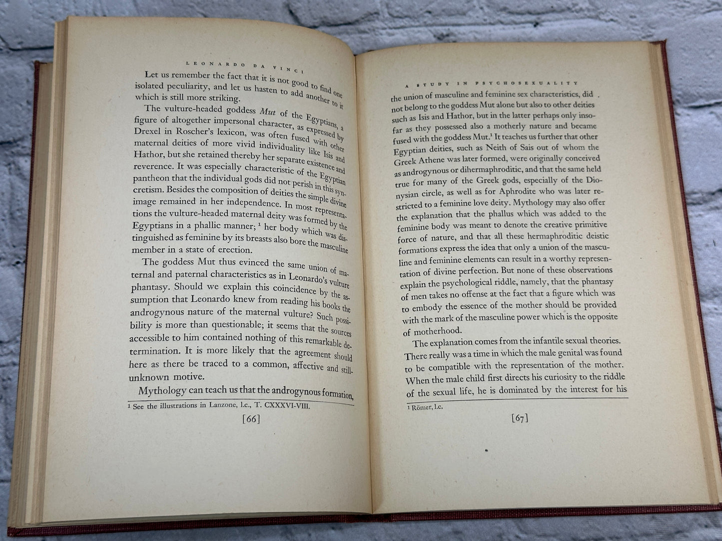 Leonardo Da Vinci A Study In Psychosexuality Sigmund Freud [ 1947 · 2nd Print]