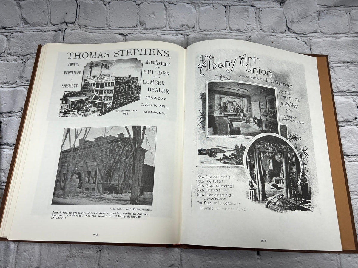 Old Albany Volumes 1, 2 and 3 by Morris Gerber, 1970-1972 Morris Gerber hardcover - interior spread with advertisements