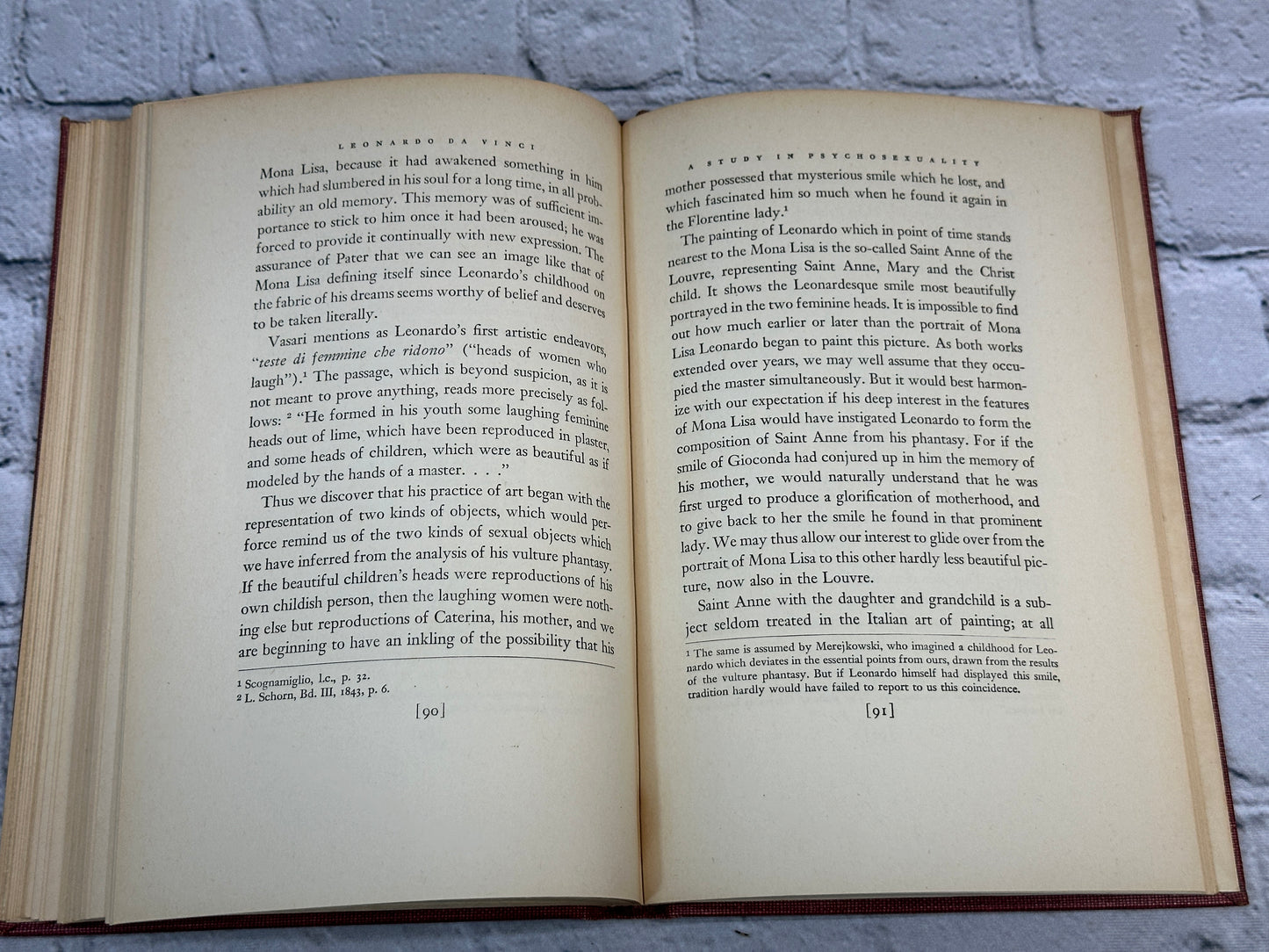 Leonardo Da Vinci A Study In Psychosexuality Sigmund Freud [ 1947 · 2nd Print]