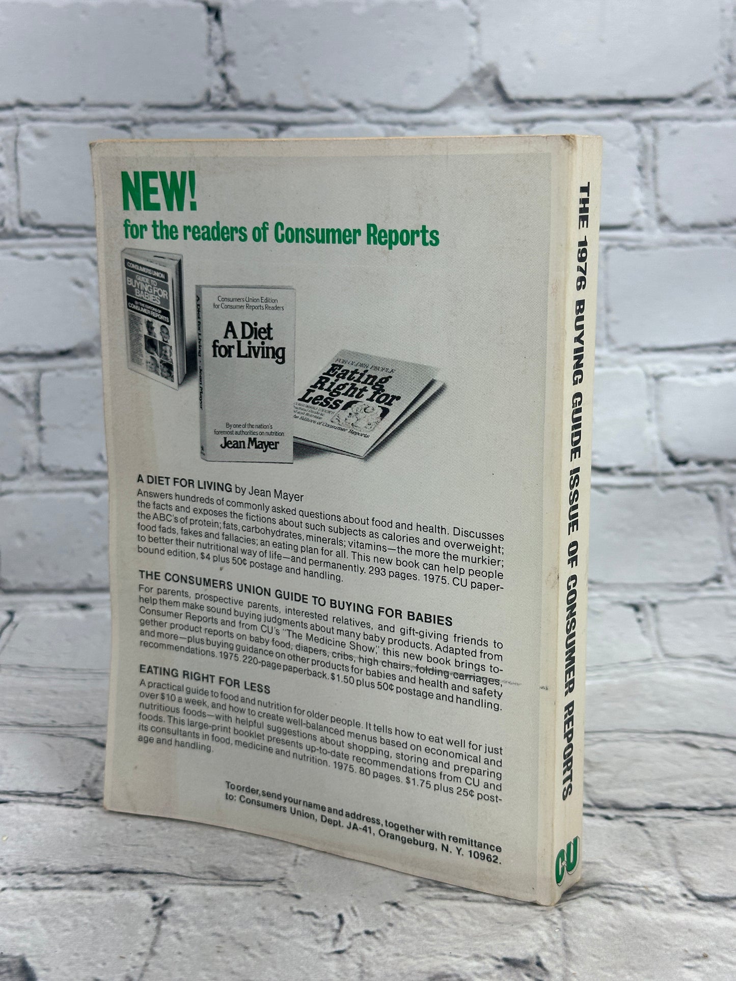 The 1976 Buying Guide Issue of Consumer Report