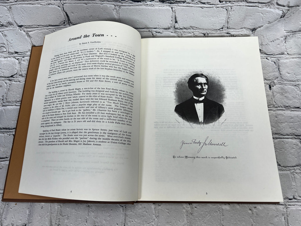 Old Albany Volumes 1, 2 and 3 by Morris Gerber, 1970-1972 Morris Gerber hardcover - interior spread, Around the Town