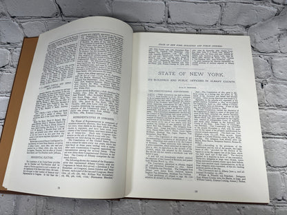 Old Albany Volumes 1, 2 and 3 by Morris Gerber, 1970-1972 Morris Gerber hardcover - interior spread, State of New York