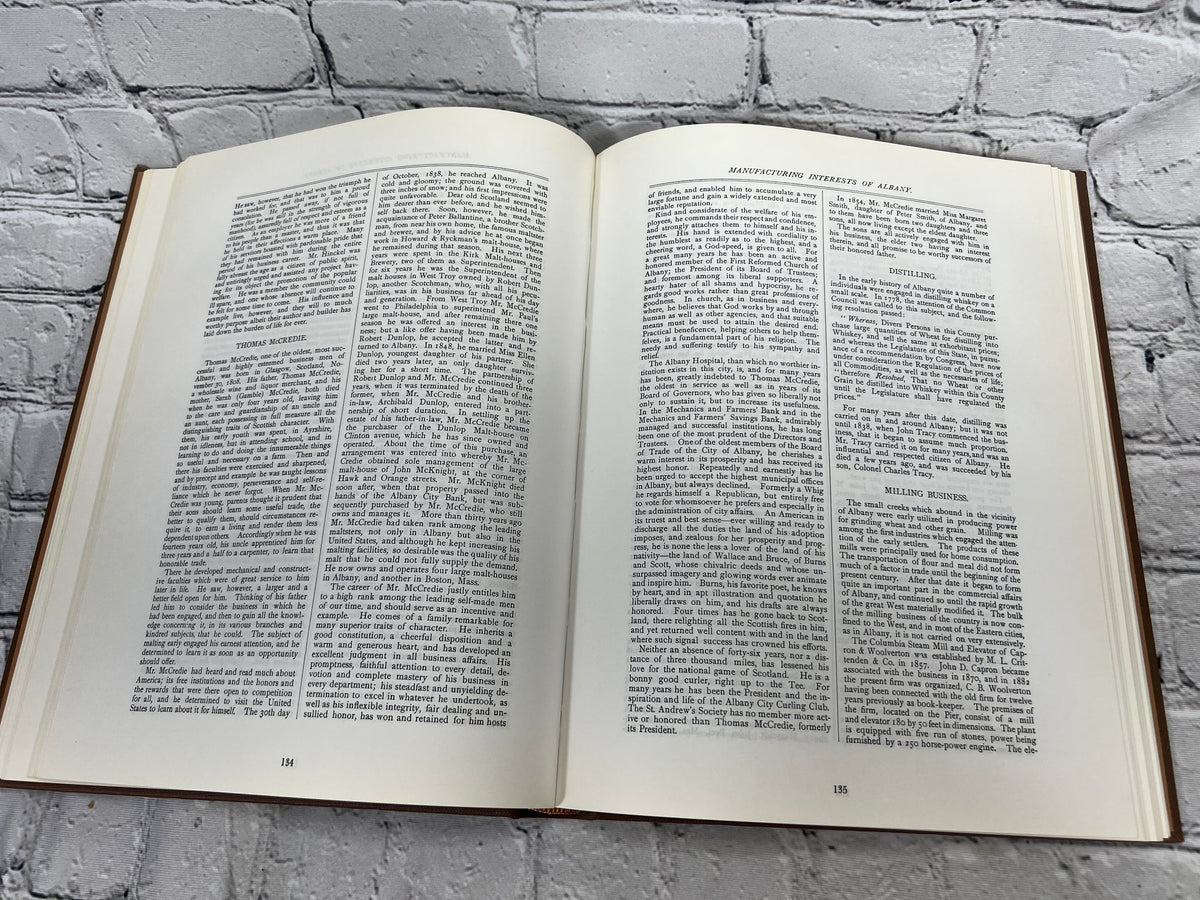 Old Albany Volumes 1, 2 and 3 by Morris Gerber, 1970-1972 Morris Gerber hardcover - interior spread of manufacturing history text