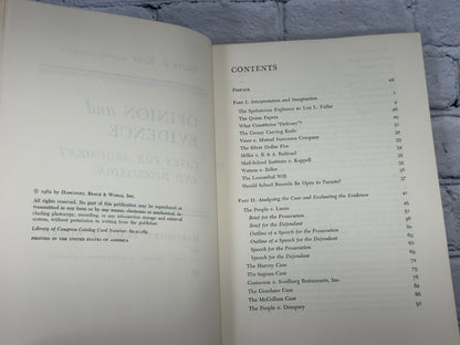 Opinion and Evidence Cases For Argument And Discussion by Harry P. Kerr [1962]