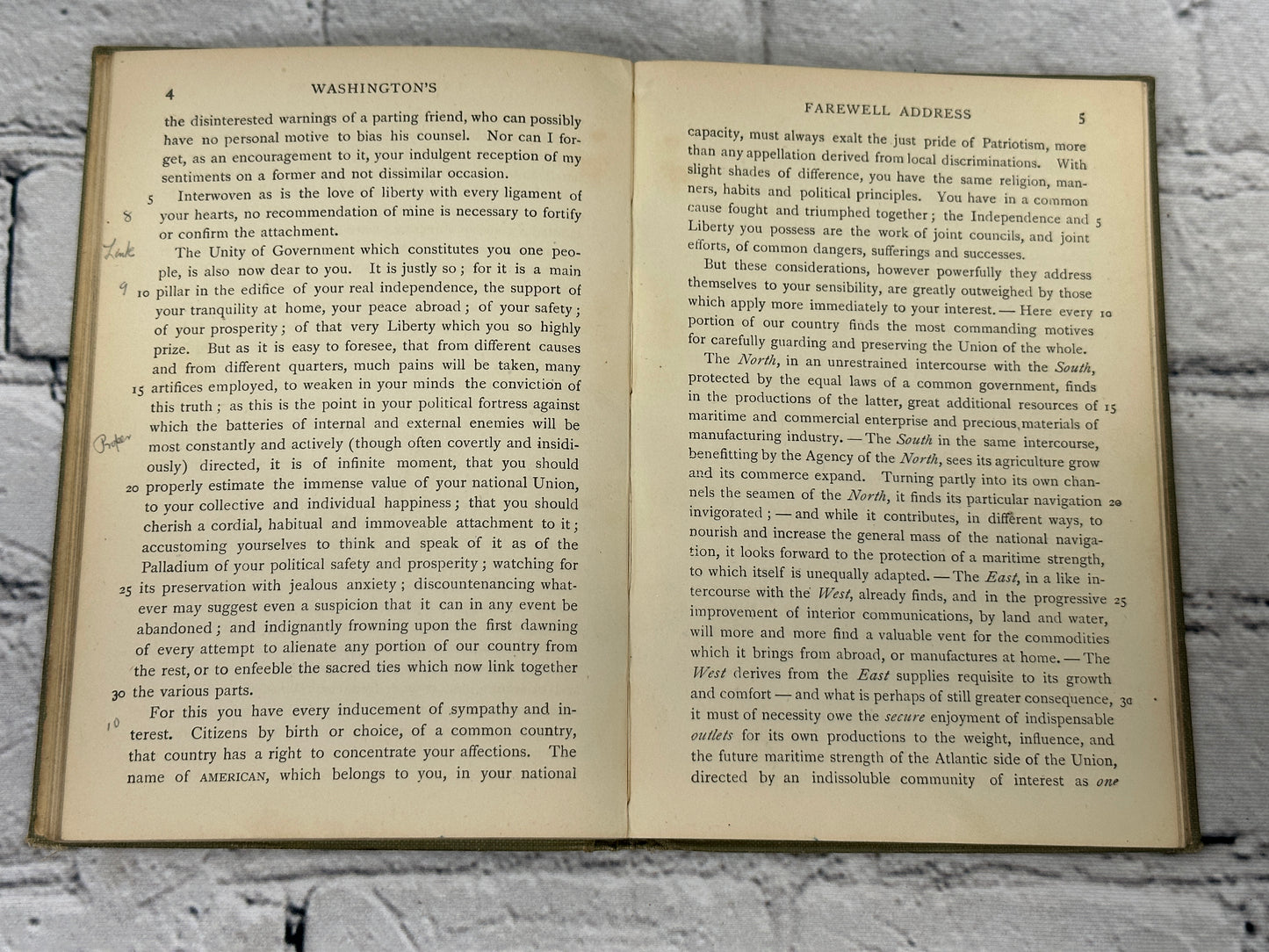 Washington's Farewell Lincoln’s Gettysburg [1919 · Standard English Classics]