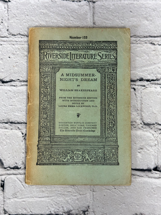 Riverside Literature Series # 153 A Midsummer Night's Dream, Shakespeare [1911]