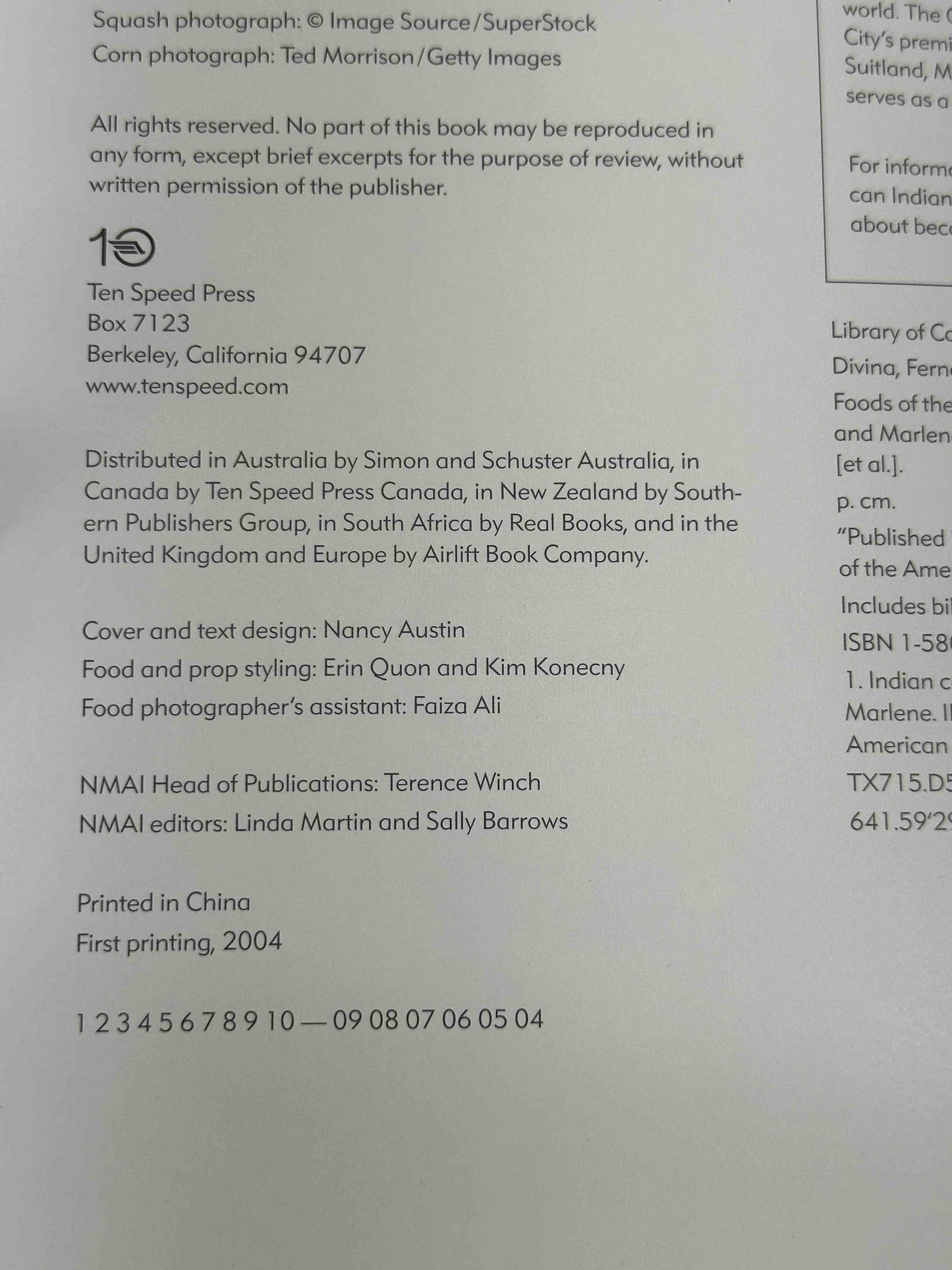 Foods of the Americas: Native Recipes and Traditions