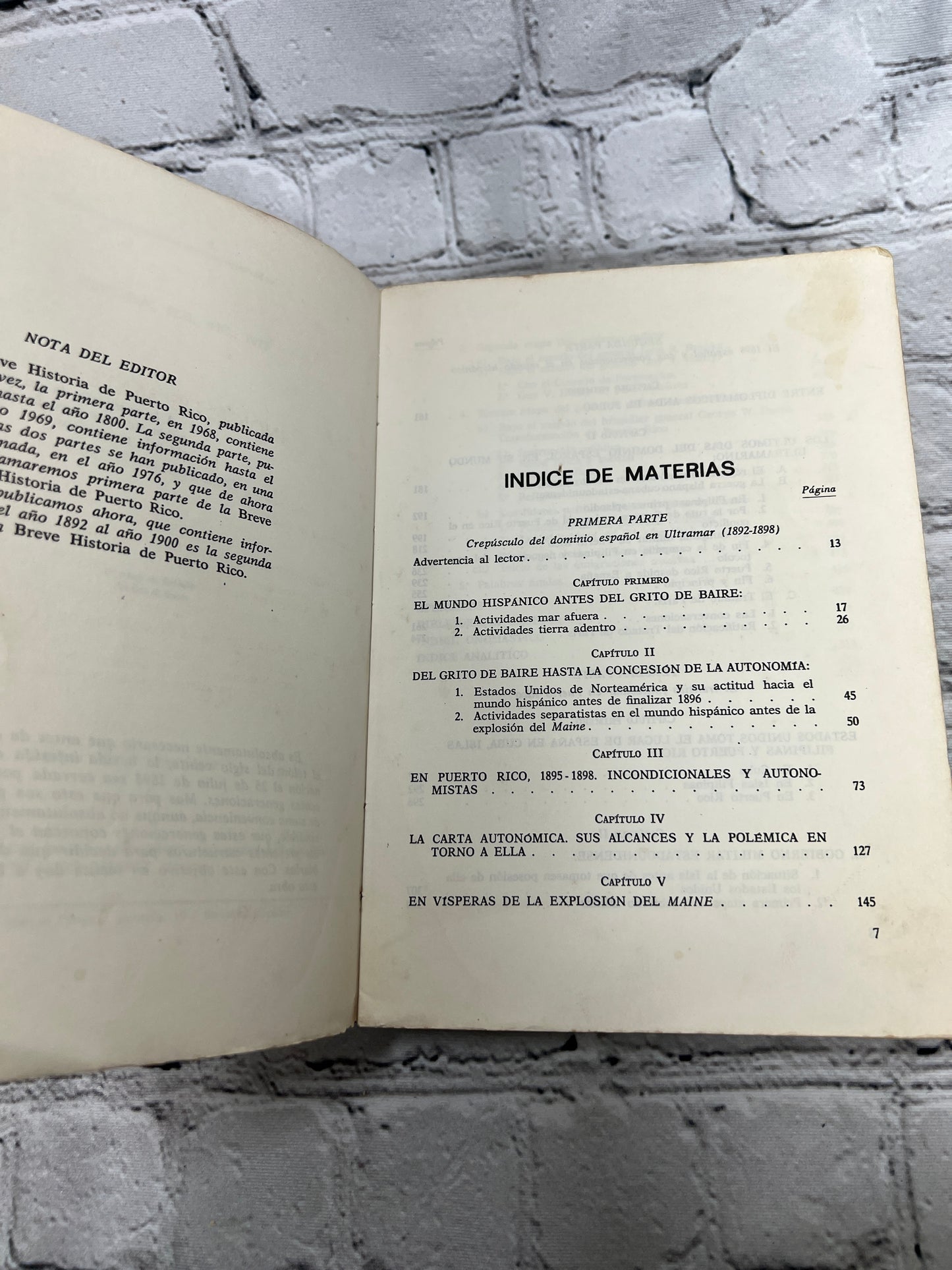 Breve Historia De Puerto Rico Vol. 1 y Segunda Parte Loida Figueroa [1977]