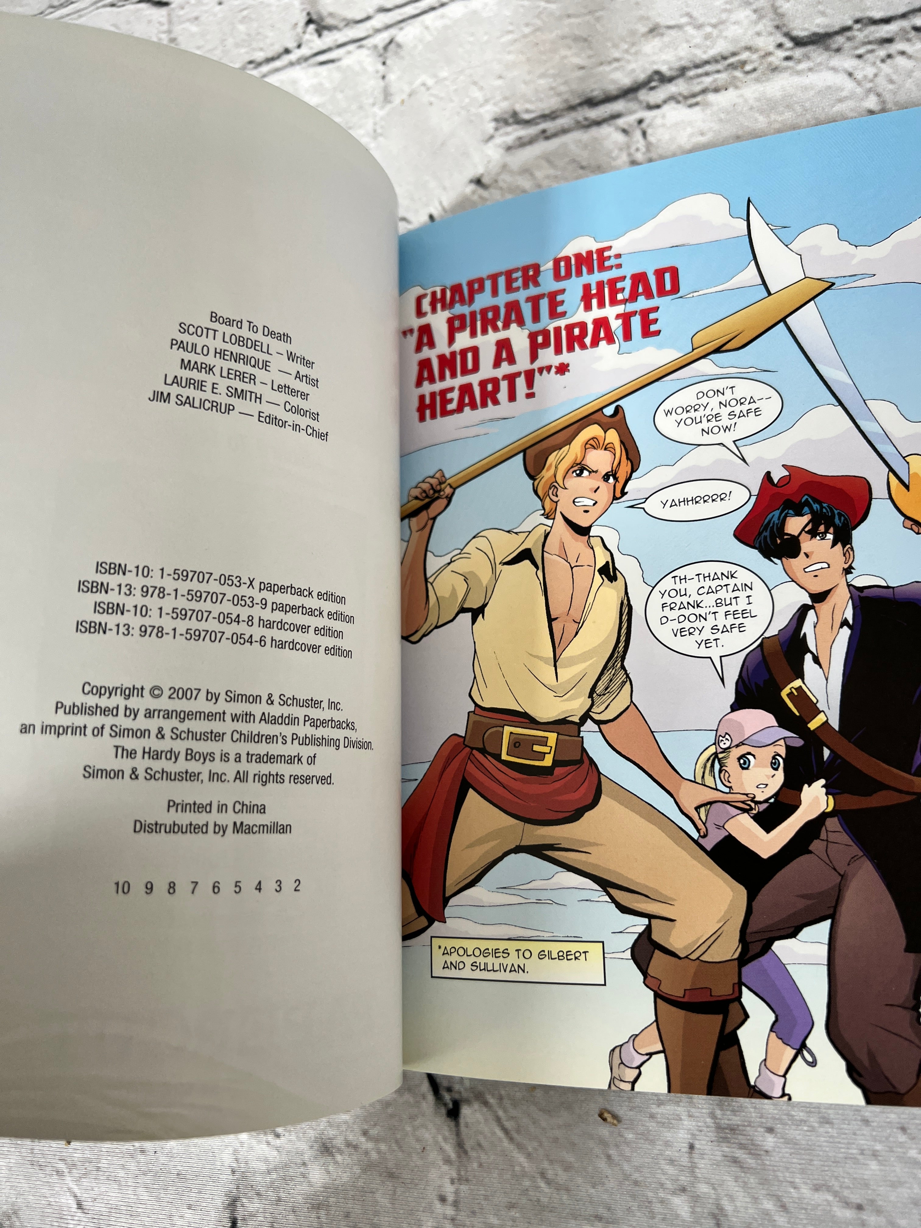 The Hardy Boys #8: Board To Death by Lobdell & Rendon [Papercutz