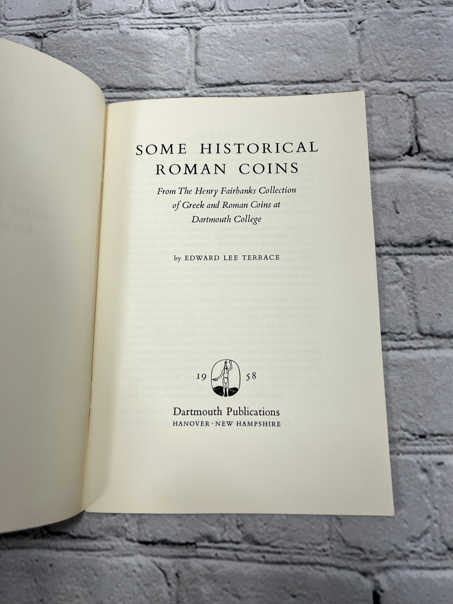 Some Historical Roman Coins By Edward Lee Terrace [1958 · Dartmouth Publication]
