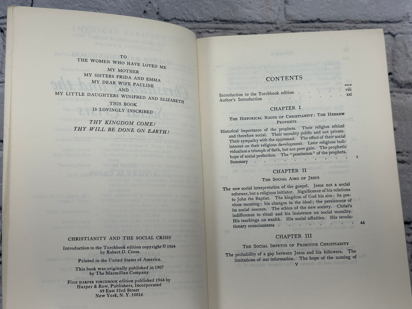 Christianity and the Social Crisis by Walter Rauschenbusch [1964]