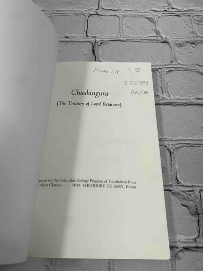 Chushingura (The Treasury of Loyal Retainers): A Puppet Play