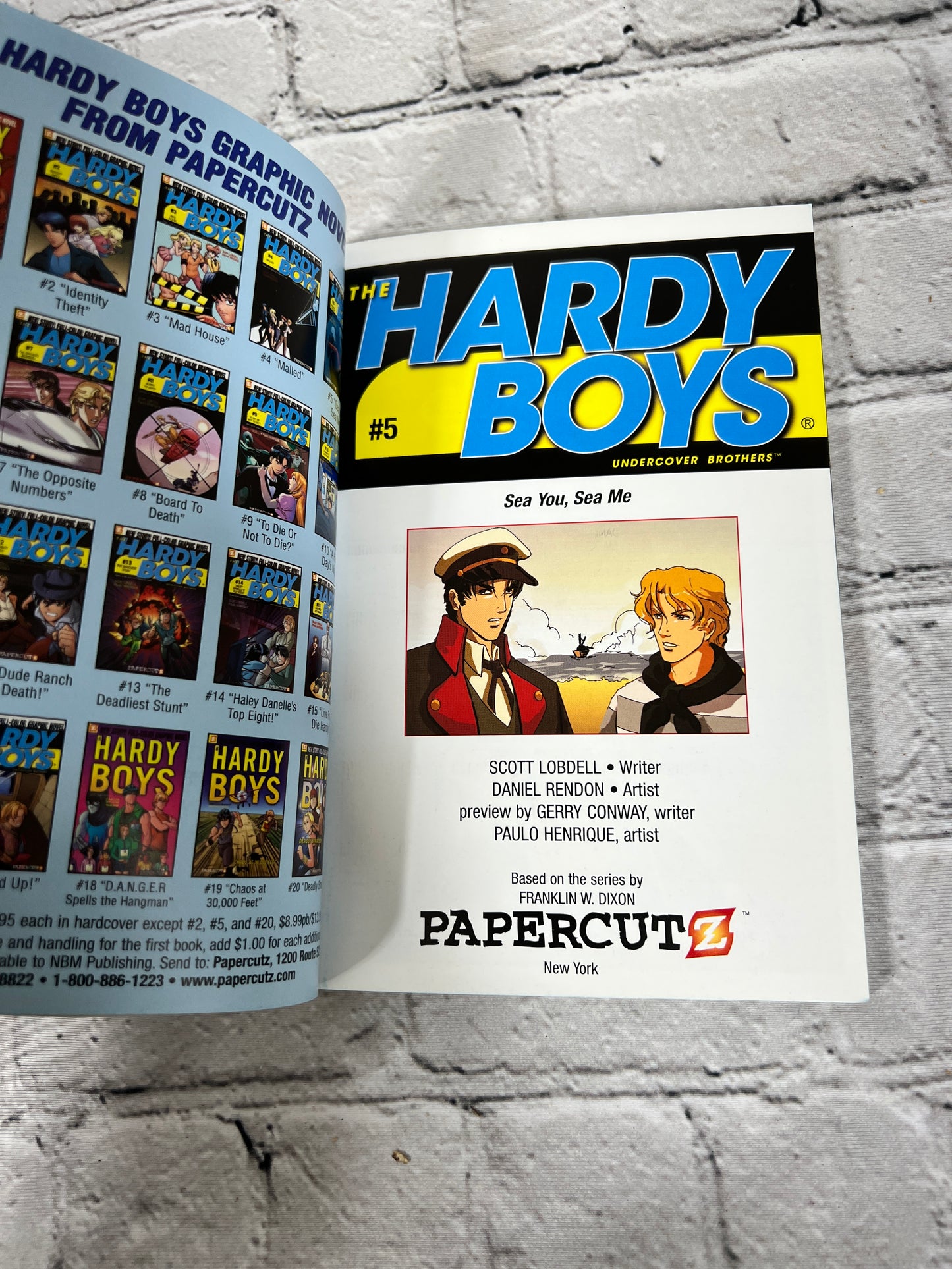 The Hardy Boys #5: Sea You, Sea Me! by Lobdell & Rendon [Papercutz · 2011]