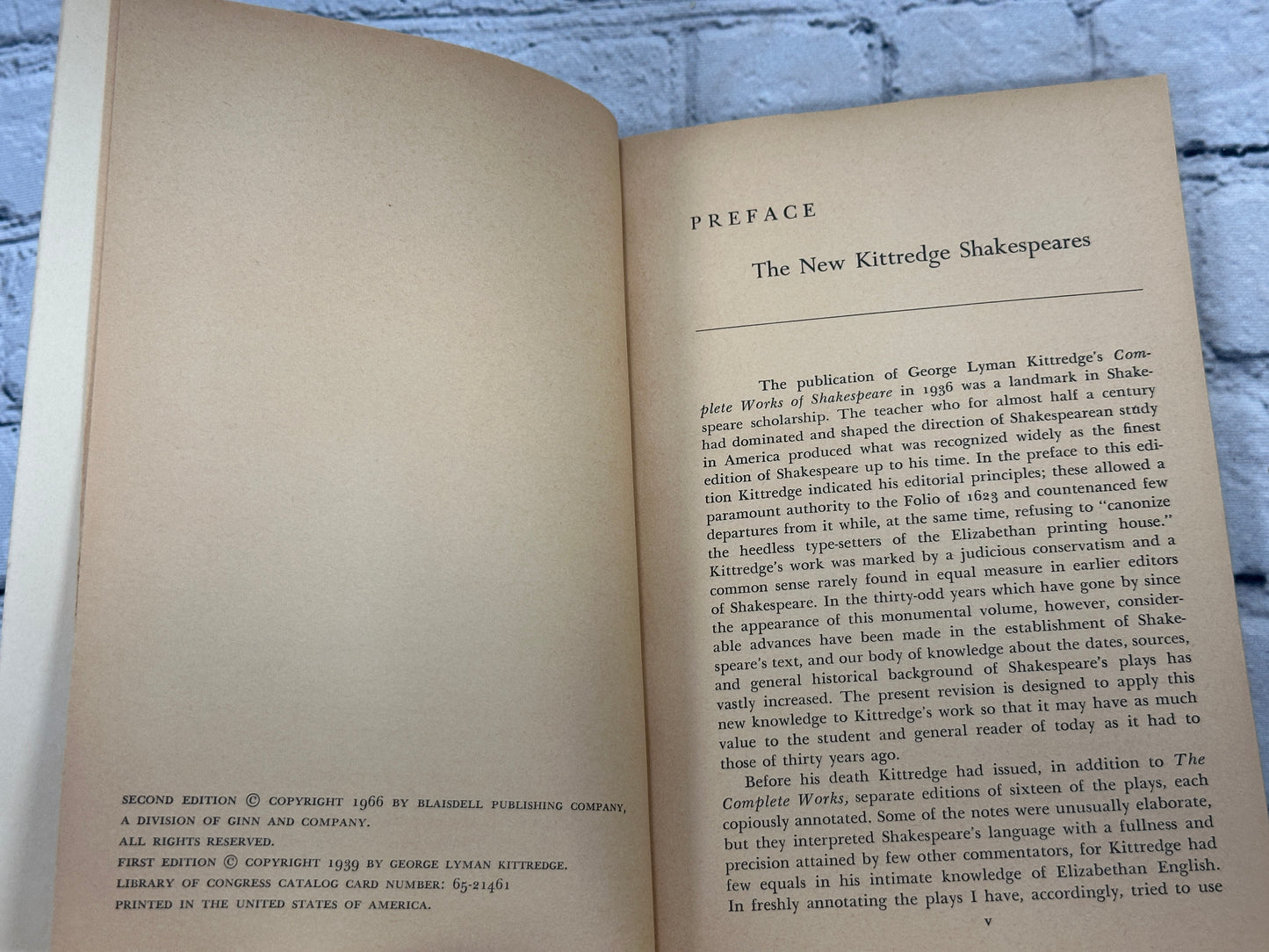 The Kittredge Shakespeares The Tempest Edited By George Kittredge [2nd Ed. · 1966]