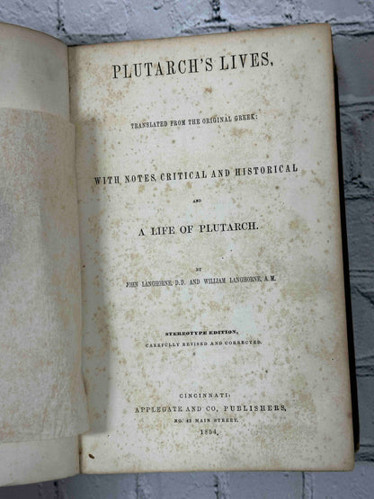 Plutarch's Lives & A Life of Plutarch