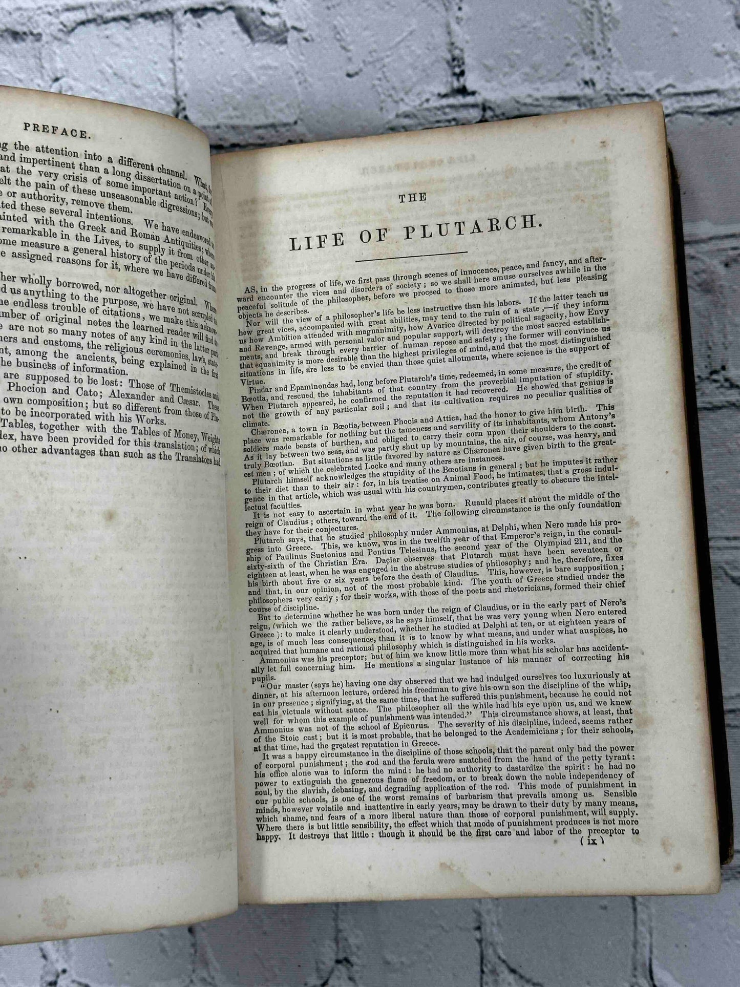 Plutarch's Lives & A Life of Plutarch