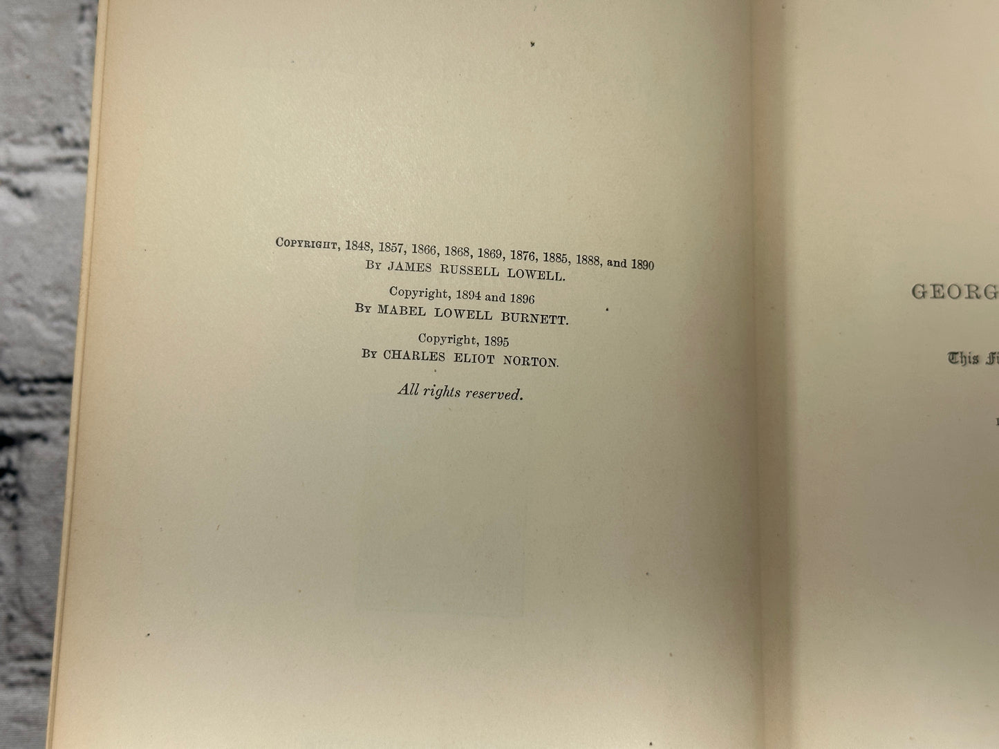 Lowell's Poems The Poetical Works of James Russell Lowell [Household Ed · 1895]