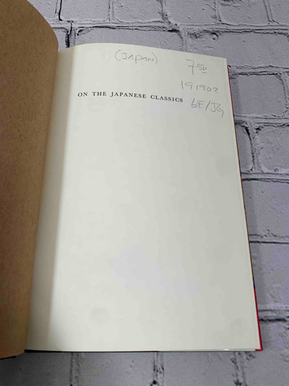On the Japanese Classics: Conversations and Appreciations