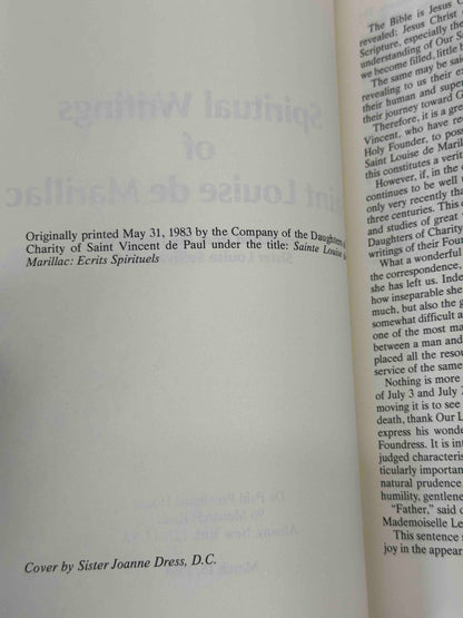 Spiritual Writings of Saint Louise de Marillac