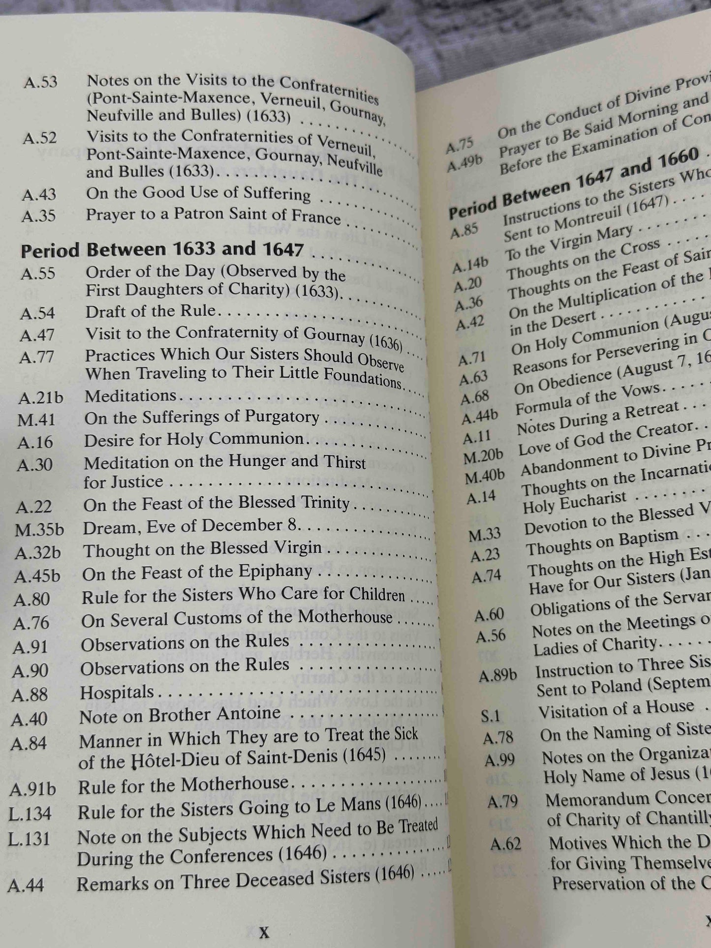 Spiritual Writings of Saint Louise de Marillac