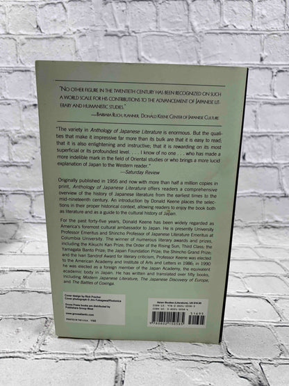 Anthology of Japanese Literature: From the Earliest Era to the Mid-Nineteenth Century