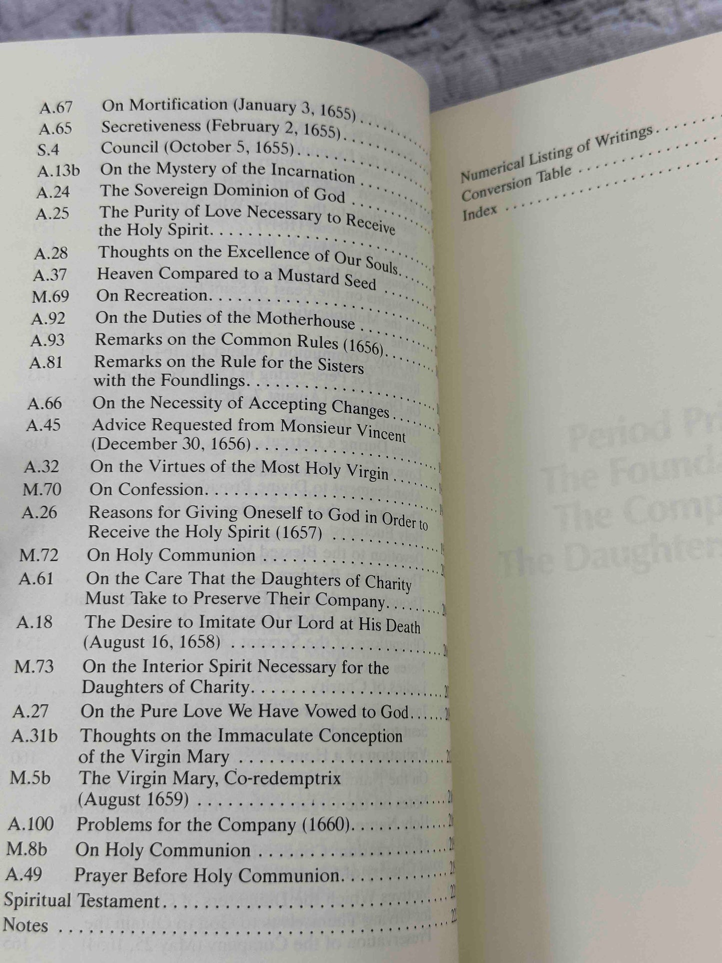 Spiritual Writings of Saint Louise de Marillac