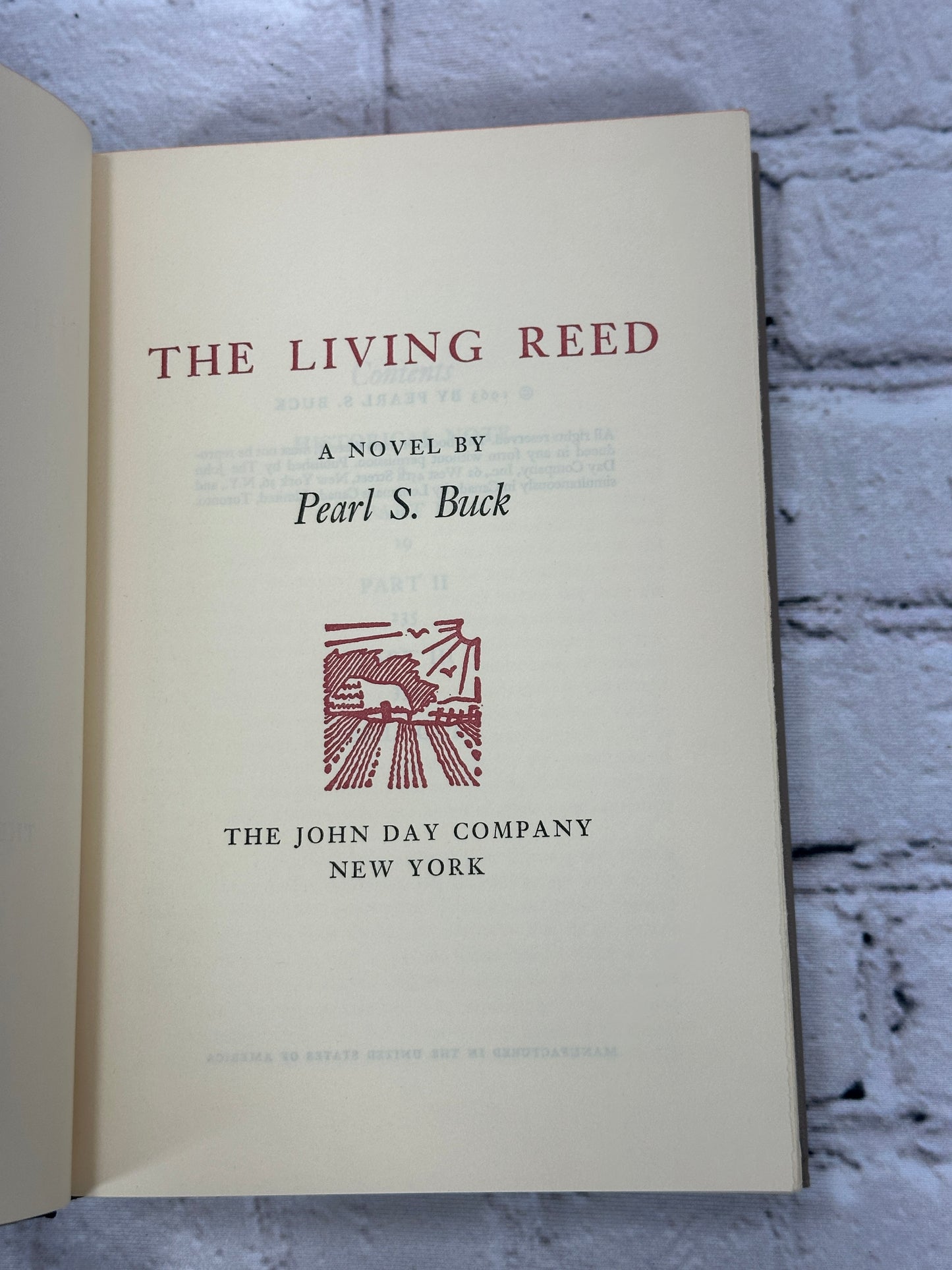 The Living Reed A Novel of Korea by Pearl Buck [1963 · Book Club Edition]