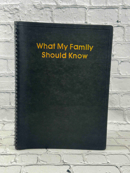 What My Family Should Know: Estate Record Ledger