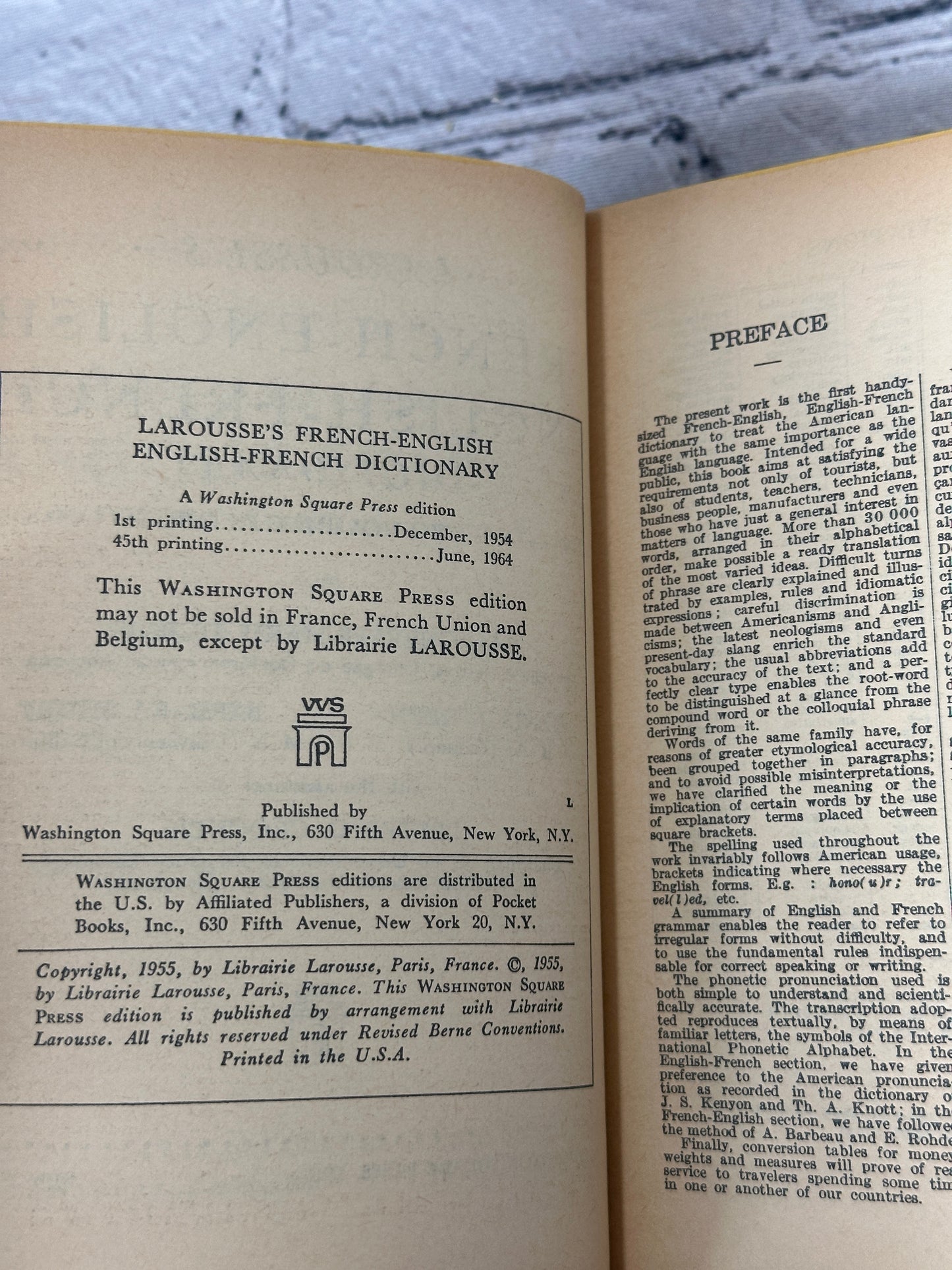 Larousse's French English English French Two Vol.'s In One by Dubois [1964]