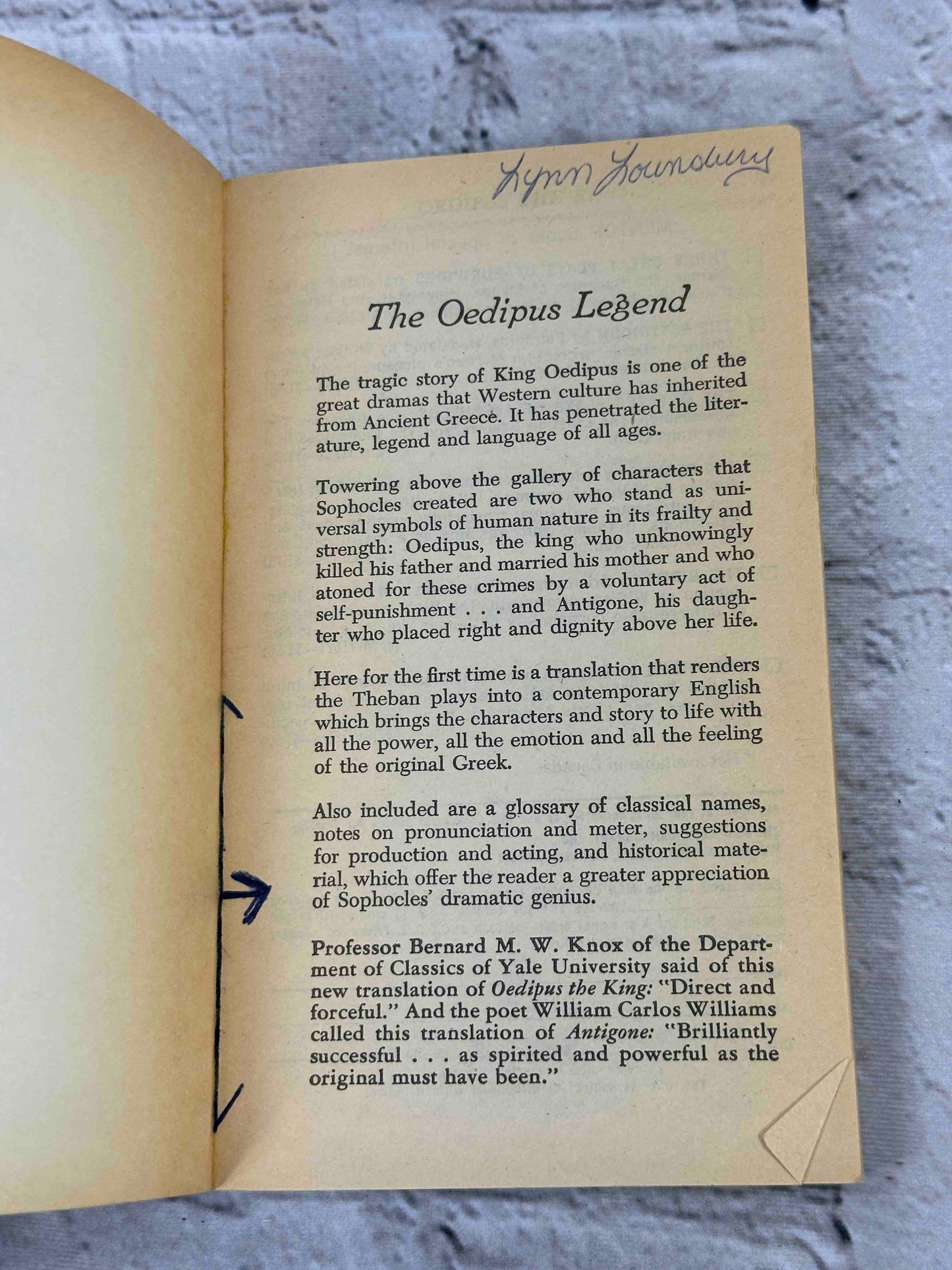 The Oedipus Plays of Sophocles