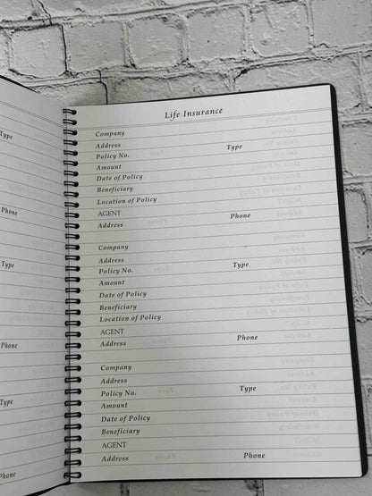 What My Family Should Know: Estate Record Ledger