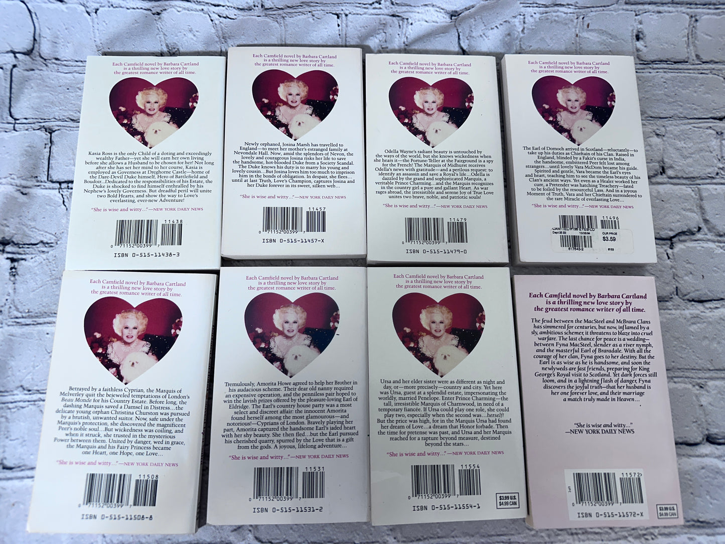 Camfield Novel of Love by Barbara Cartland [47 Volumes · #102 - 144, #146 - 149]