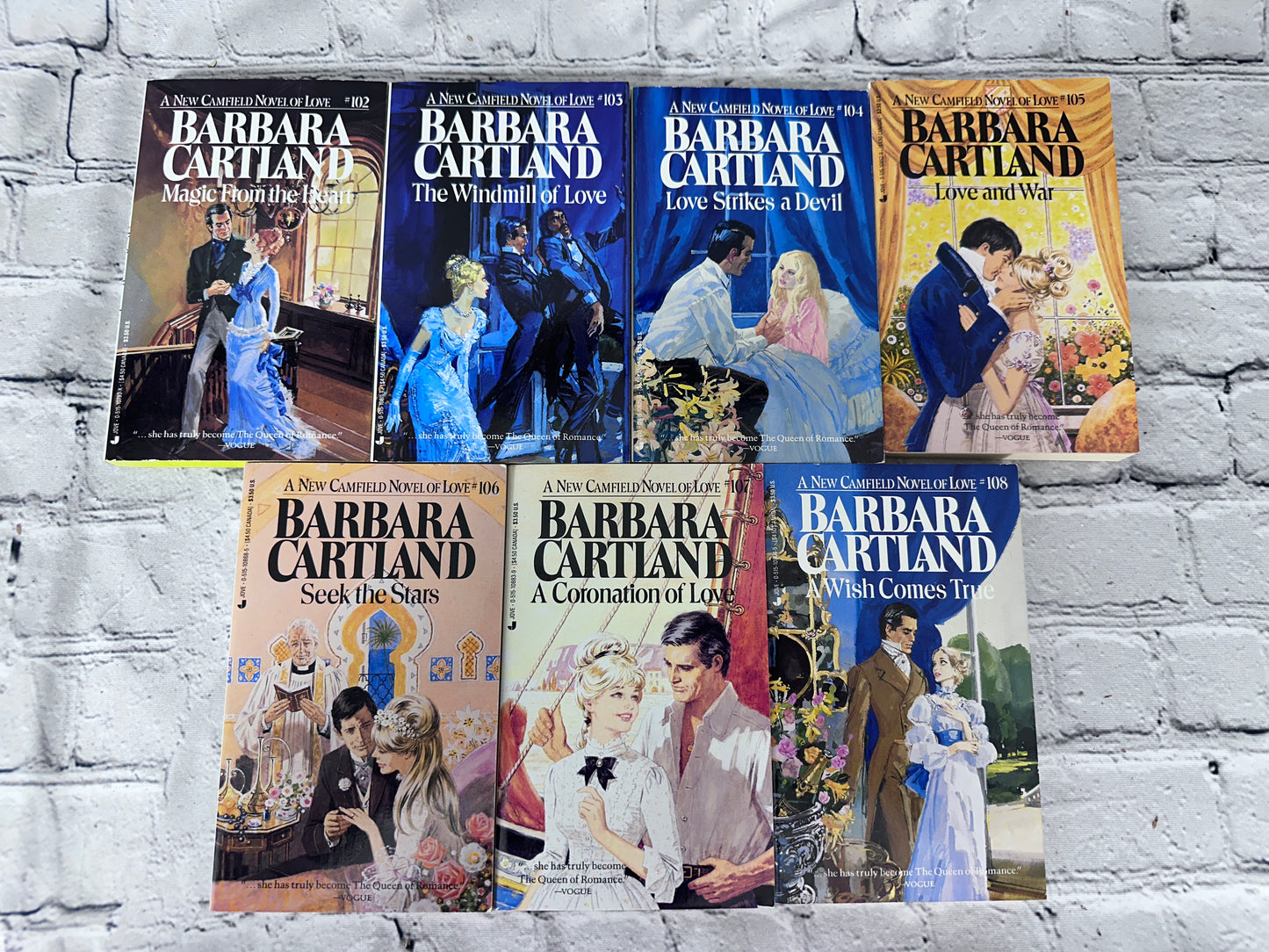 Camfield Novel of Love by Barbara Cartland [47 Volumes · #102 - 144, #146 - 149]